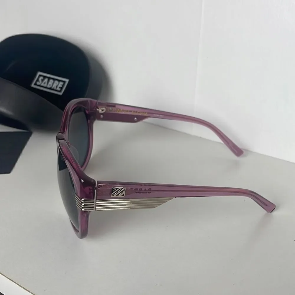 Sabre Acid Aloha Purple Plastic Frame Sunglasses SV46-661